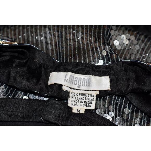 Judith Ann Creations for I Magnin Haute Couture 100% Silk 3pc Skirt Suit Size M - Picture 10 of 16